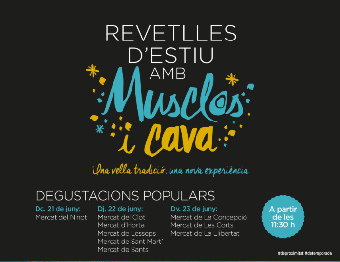 Revetlles d’estiu amb musclos i cava