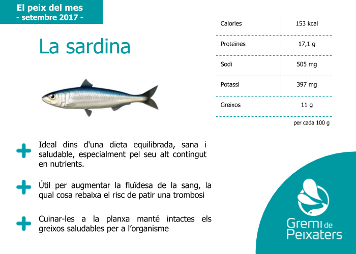 Peix del mes – la sardina