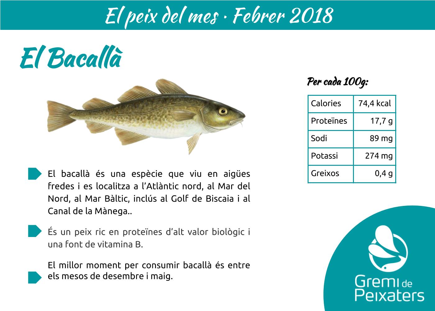 Peix del mes – el bacallà