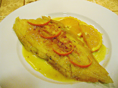 Llenguado al forn a la taronja