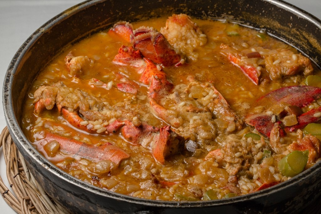 Arròs caldós de llamàntol