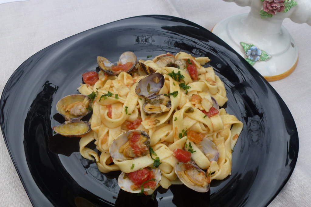 Tallarines amb cloïsses