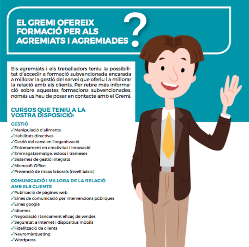 El Gremi ofereix formació pels agremiats i agremiades