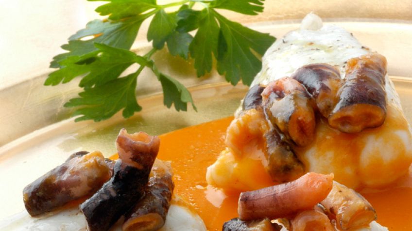 Llenguado amb salsa de percebes