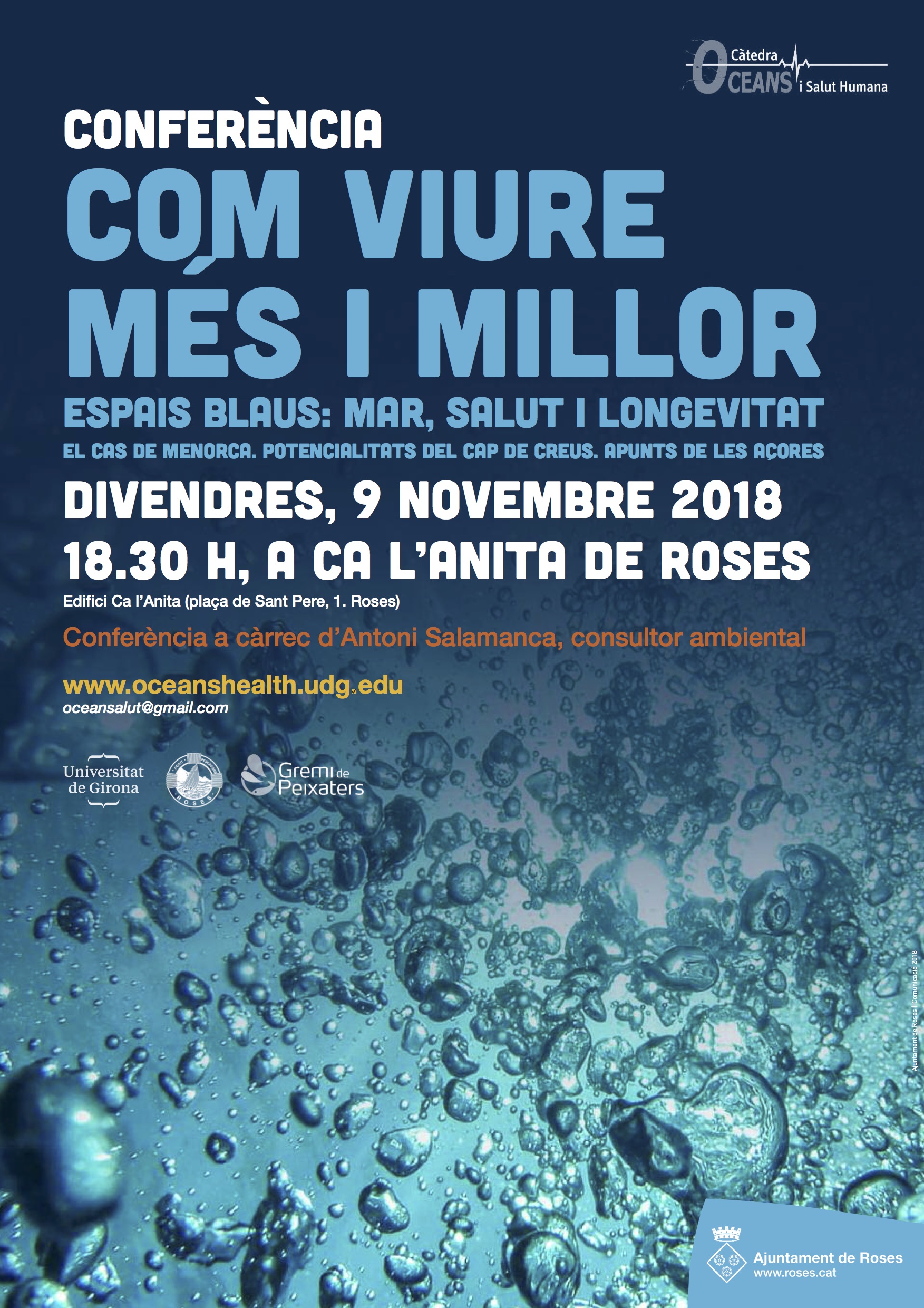 Vine a la conferència: «Com viure més i millor»