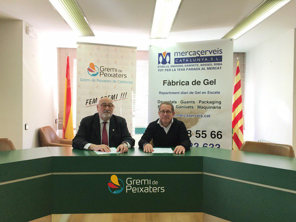 El Gremi de Peixaters de Catalunya i Mercaserveis signen un conveni de col·laboració