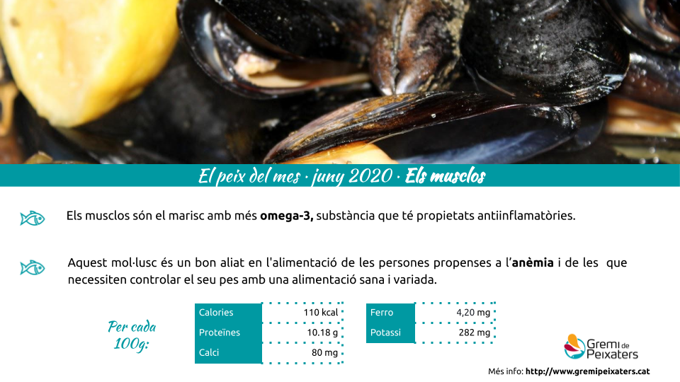 Peix del mes – Els musclos
