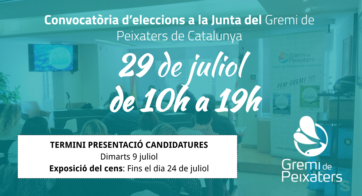 29 de Juliol: Convocatòria d’Eleccions a la Junta del Gremi