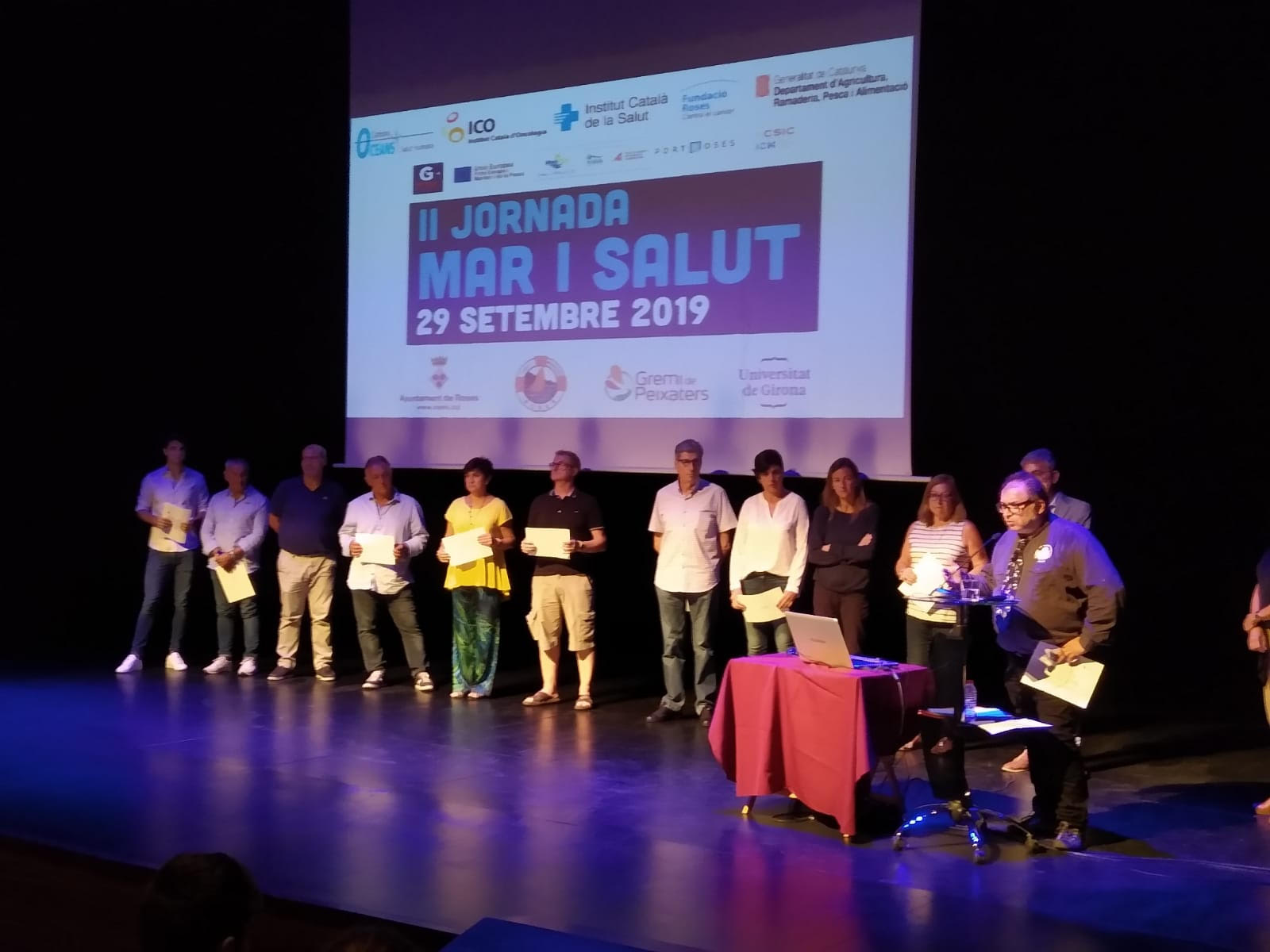 El Gremi rep un reconeixament durant la II Jornada de Mar i Salut a Roses