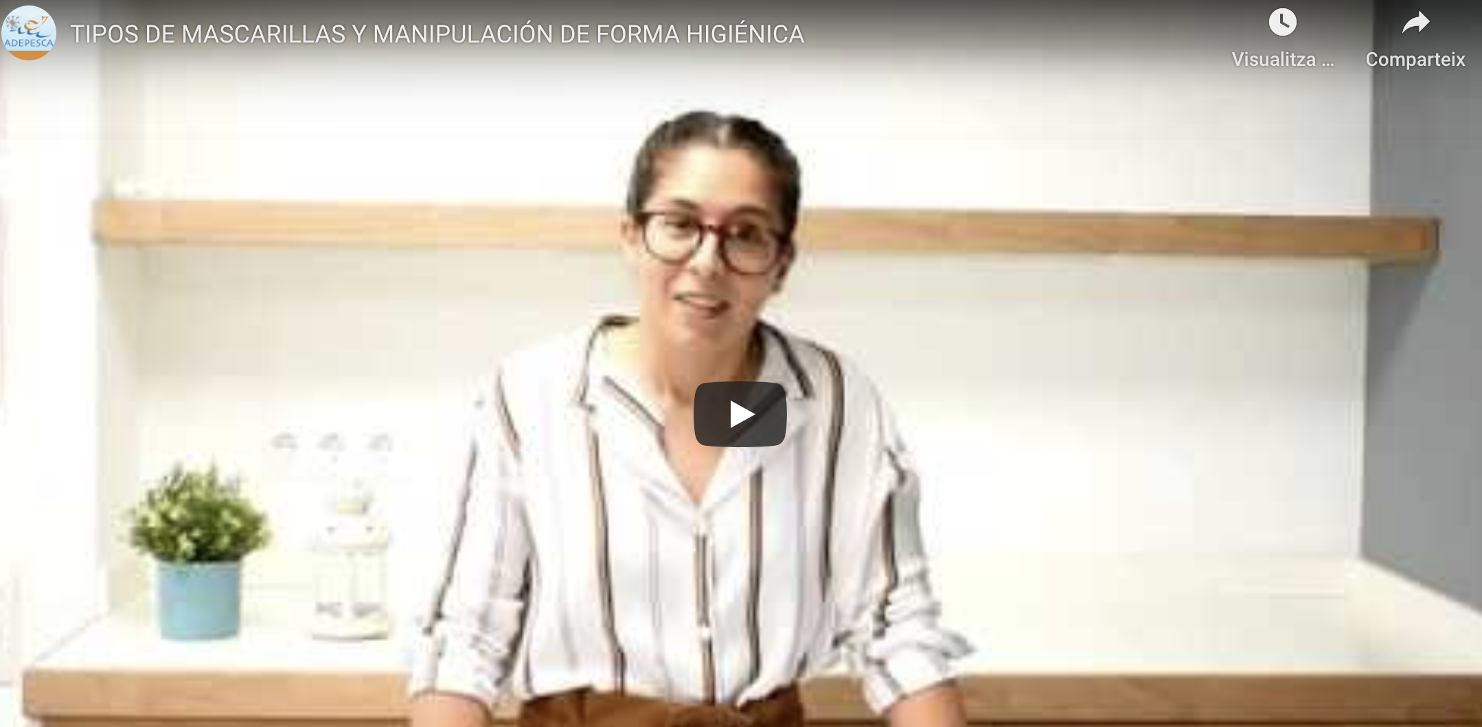 4 vídeos per informar sector sobre el correcte ús de màscares i guants