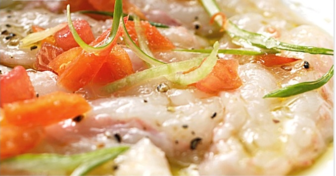 Carpaccio de gambes