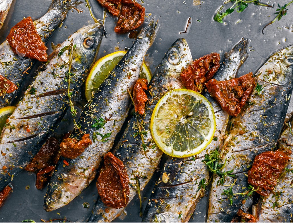 Sardines al forn