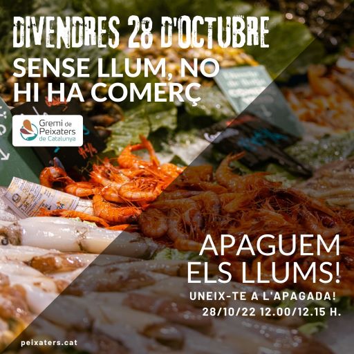 El Gremi s’adhereix la primera apagada de llum als comerços del 28 d’octubre