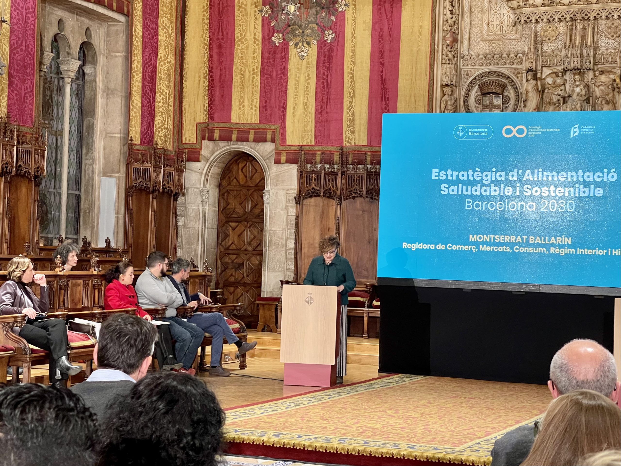 El Gremi a la presentació de l’Estratègia d’Alimentació Saludable i Sostenible de Barcelona 2030