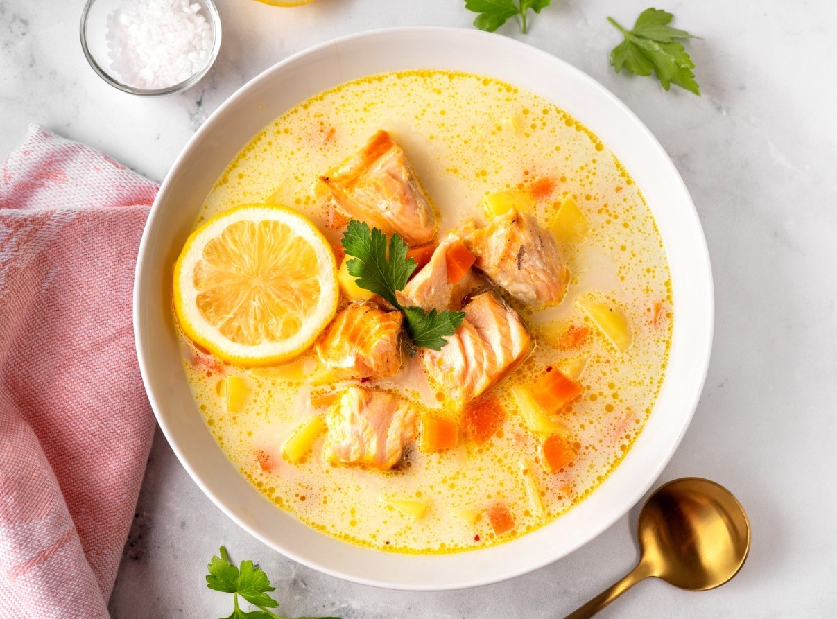 Sopa de salmó