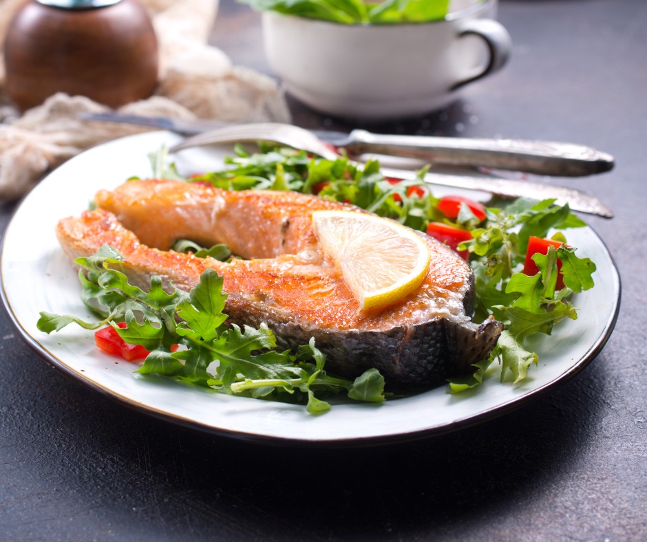 Salmó a la planxa amb llimona