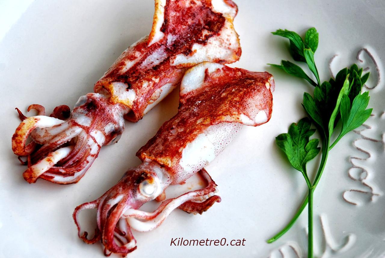Recepta de calamars de potera a la bruta