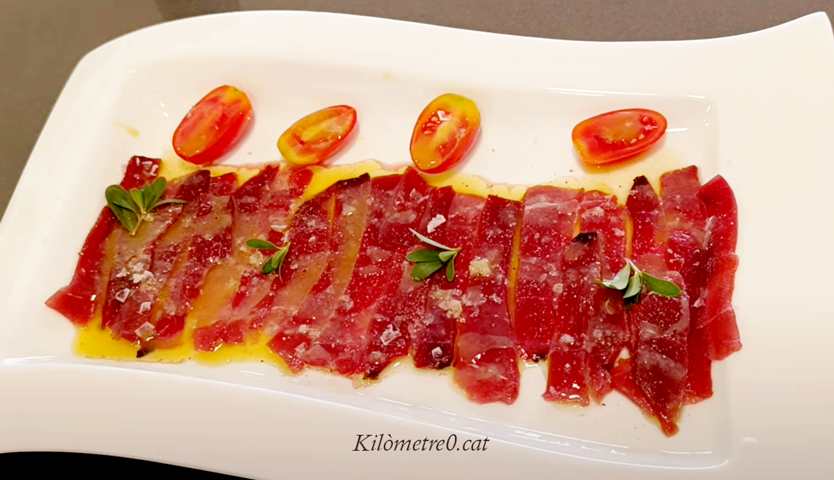 Recepta de carpaccio de bacoreta