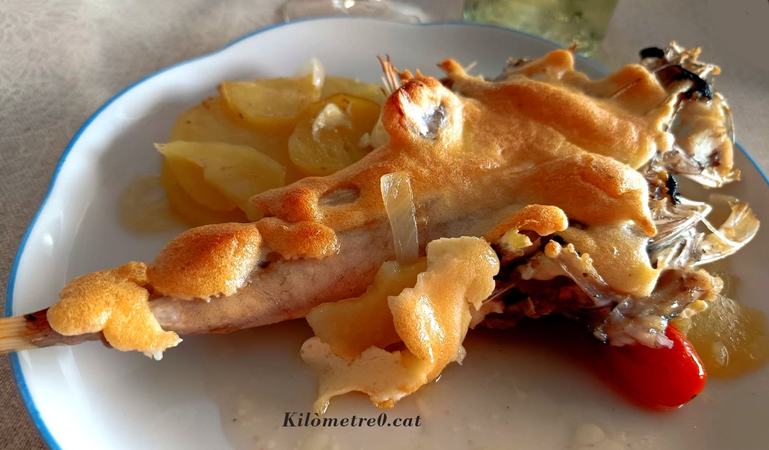 Recepta de rapets al forn amb patates i allioli gratinat