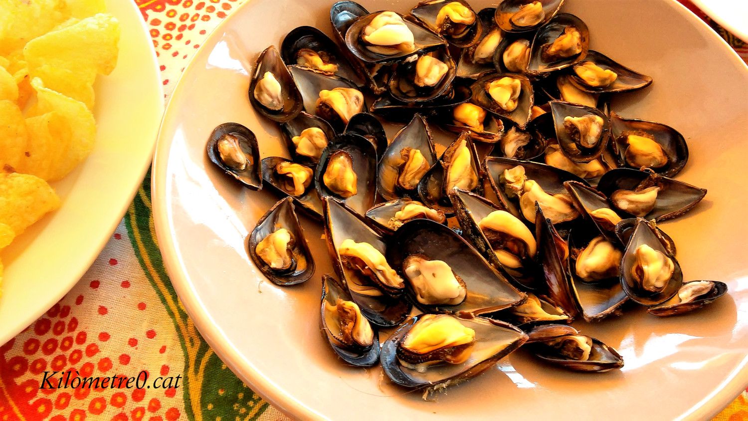 Recepta de musclos de roca cuits en aigua de mar