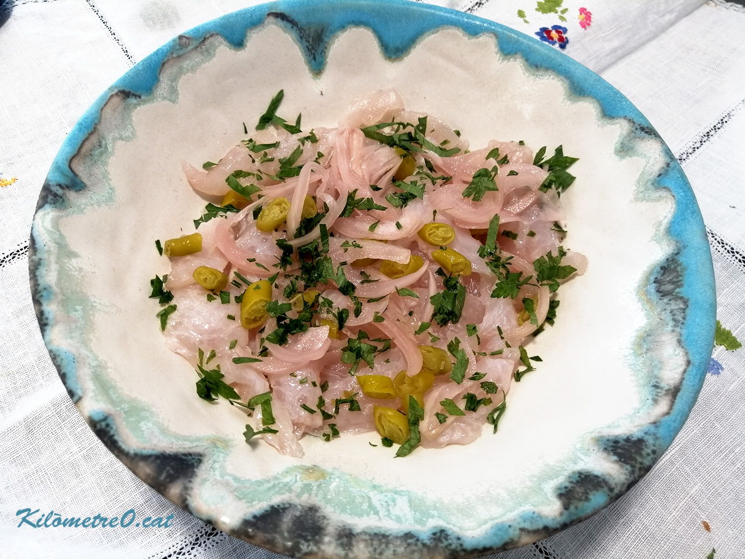 Recepta de cebiche de corball