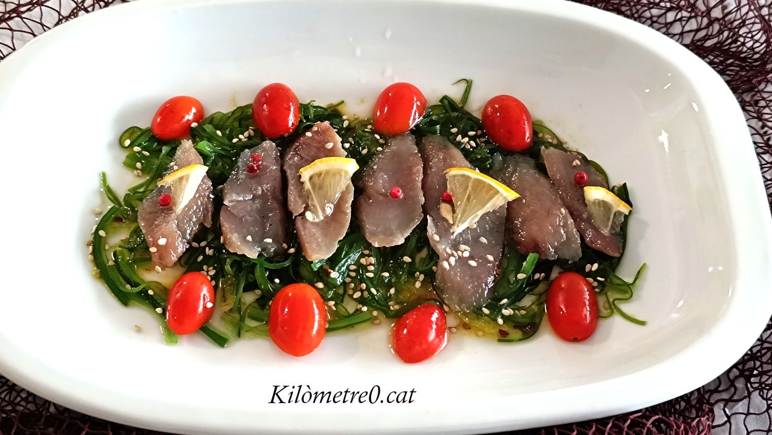 Recepta de semi moixama de bacoreta amb toc oriental