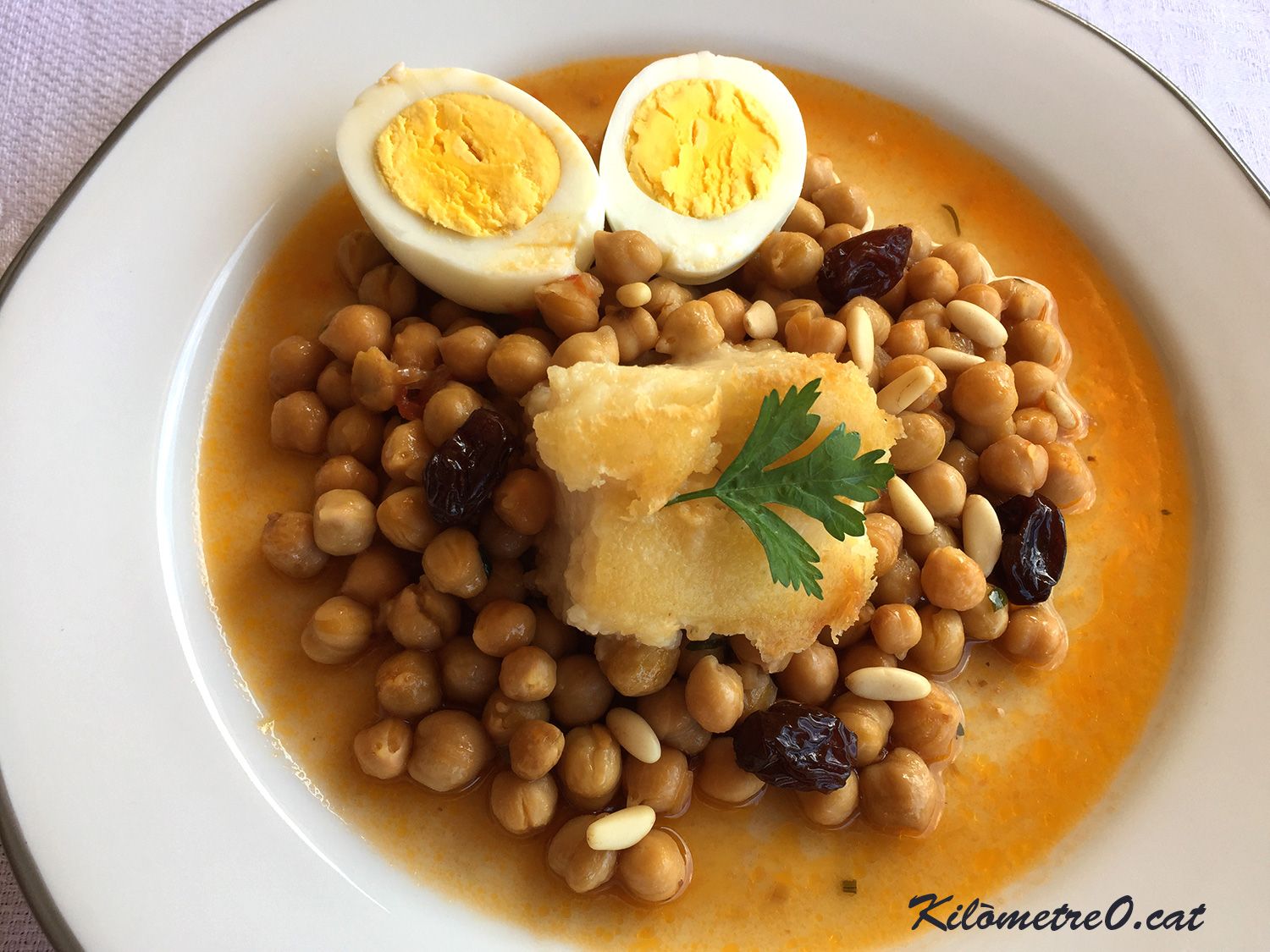 Recepta de bacallà amb patates i cigrons