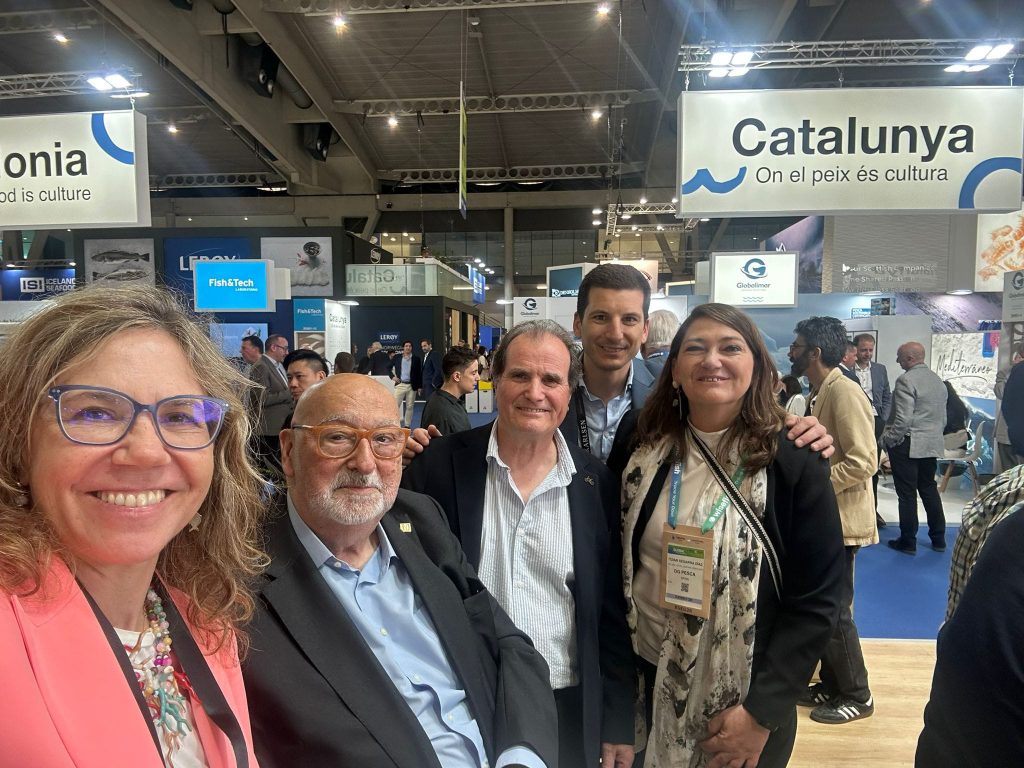 Luisa Alvarez i Luis Bustos de Fedepesca Àngel Mañez President Gremi majoristes Itziar Segarra i Sr. Goñi