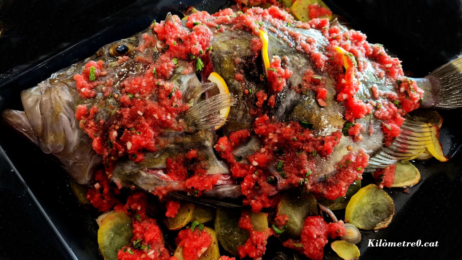 Recepta de gall de Sant Pere a la SantPolenca