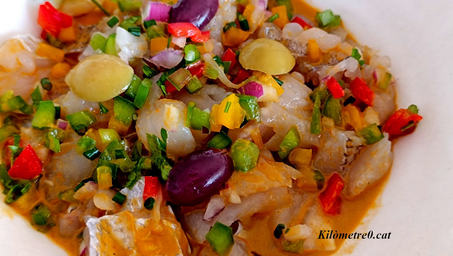 Recepta de ceviche mediterrani de peix d’escata