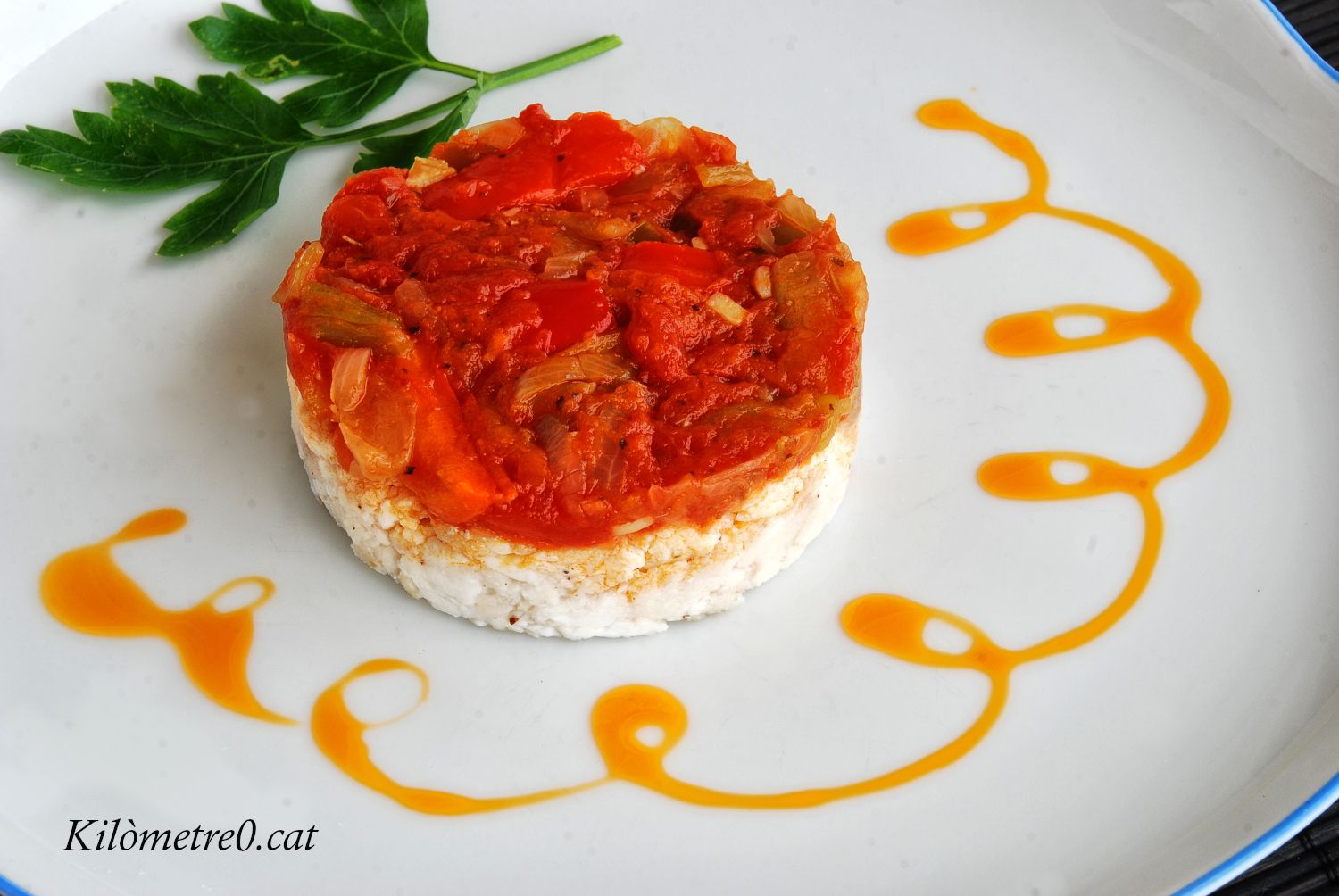 Recepta de timbal de tintorera amb samfaina