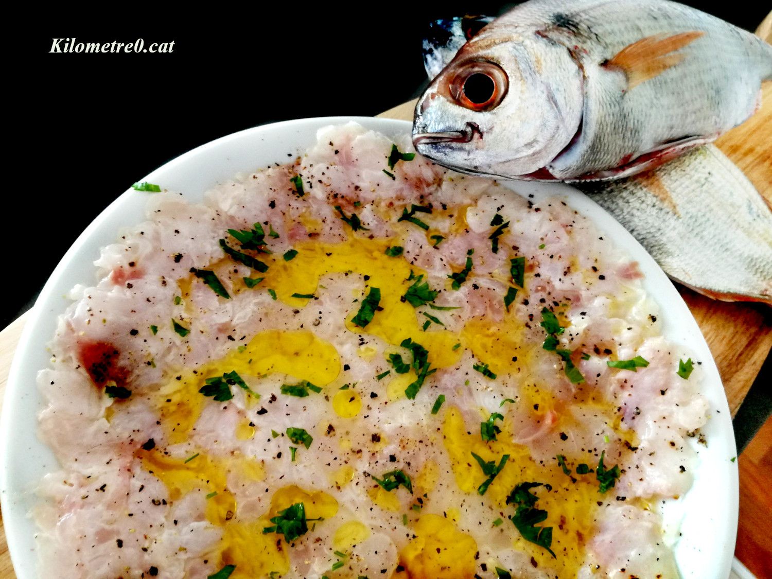 Recepta de carpaccio de calet, frescor i delicadesa