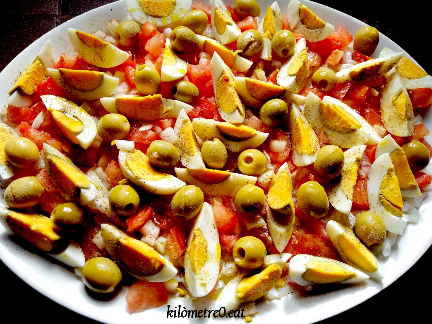 Recepta d’esqueixada amb bacallà